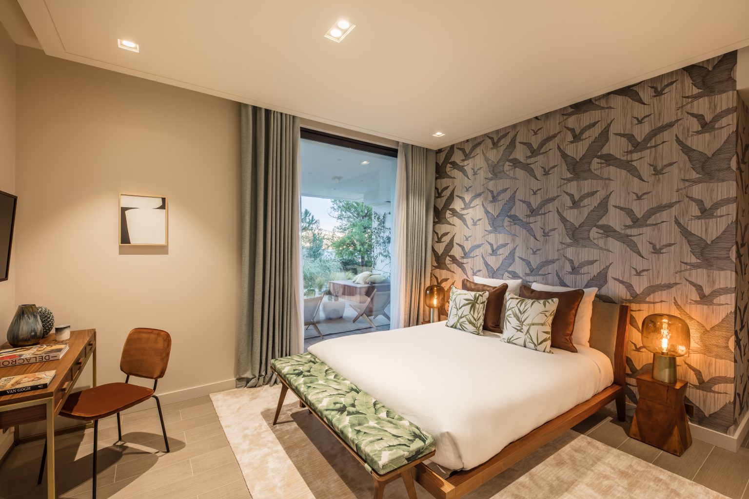 1 chambre villa luxe cannes king bed