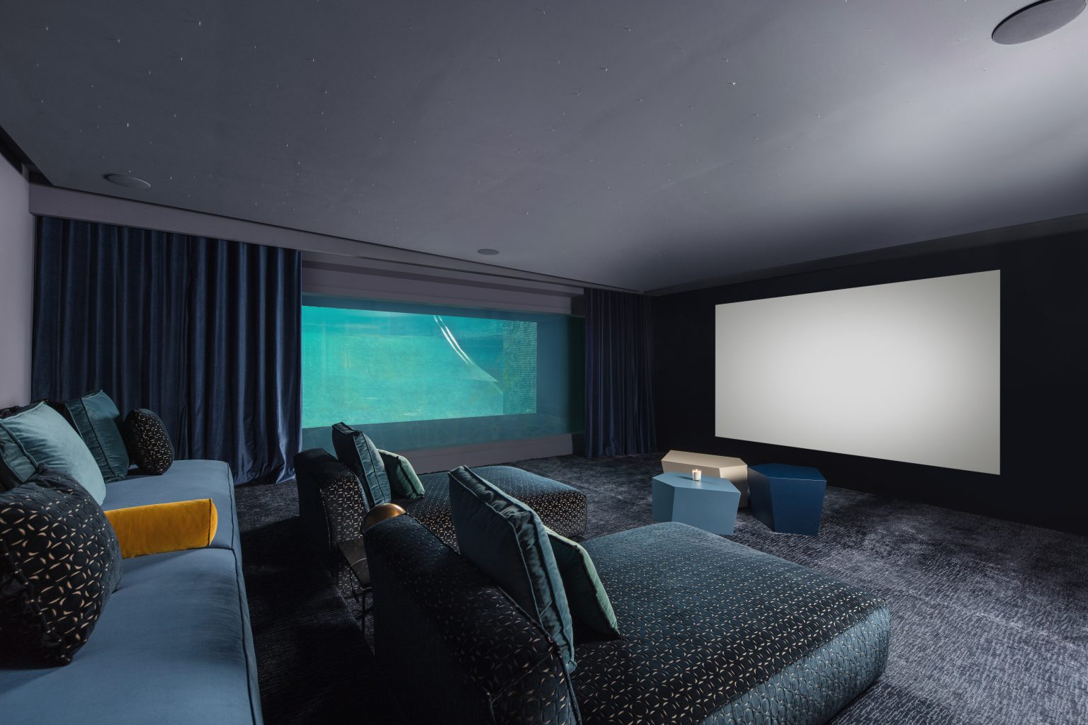 piscine cinema aquarium